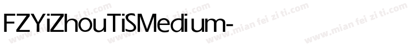 FZYiZhouTiS Medium字体转换